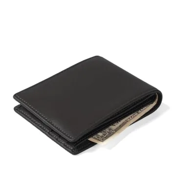 Leatherology Black Onyx Thin Bifold Wallet for All Occasions