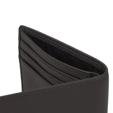 Leatherology Black Onyx Thin Bifold Wallet for All Occasions
