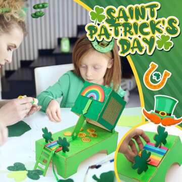 St. Patrick's Day Decorations Leprechaun Trap Kit - Fun DIY Toy for All Ages