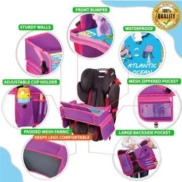 ECOFANTASY Kids Travel Tray - Durable & Waterproof Organizer