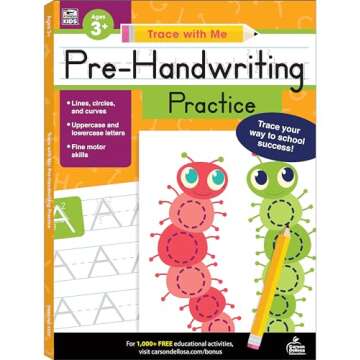Carson Dellosa Trace With Me: Letter Tracing for Kids Ages 3-5, ABC Letter Tracing & Handwriting Pra...