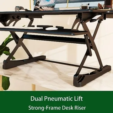 Lubvlook 47" Height Adjustable Desk Converter for Monitors