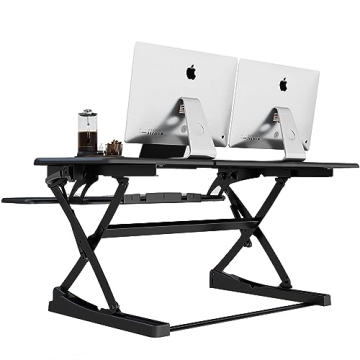 Lubvlook 47" Height Adjustable Desk Converter for Monitors