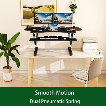 Lubvlook 47" Height Adjustable Desk Converter for Monitors