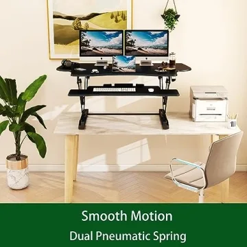 Lubvlook 47" Height Adjustable Desk Converter for Monitors