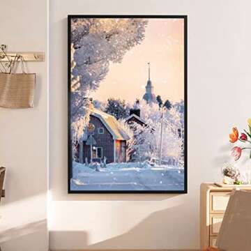 16x24 Inch Poster Frame, Plexiglass, Set of 2, Black Snap Frames, Front-loading Frame, Coating Aluminum Profile, Display Horizontally & Vertically