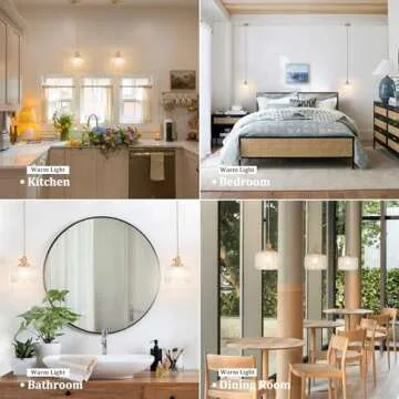 Shenmoyl Vintage Pendant Light for Kitchen & Dining