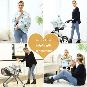 Winter Fleece Lined Multi-use Baby Carseat Covers