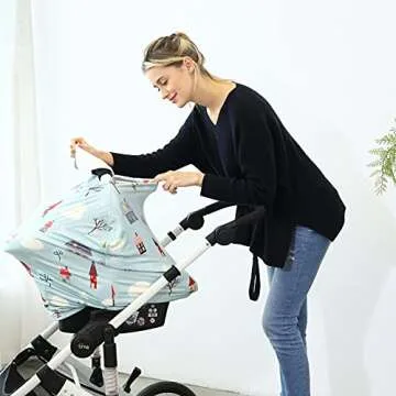 Winter Fleece Lined Multi-use Baby Carseat Covers