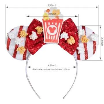 CHuangQi Mouse Ears Headband - Double-Sided Sequins Fun