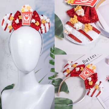 CHuangQi Mouse Ears Headband - Double-Sided Sequins Fun