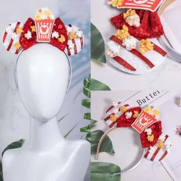 CHuangQi Mouse Ears Headband - Double-Sided Sequins Fun