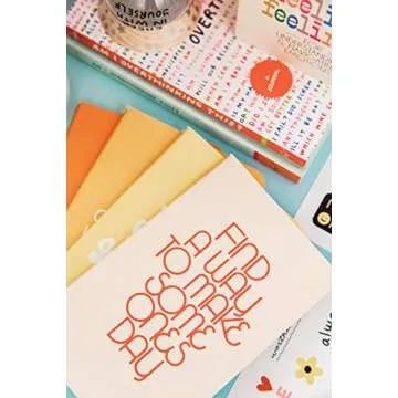 ban.do Wellness 12-Pack Notebook Set with Magazine Holder, 12 Mini Journals with Lined Pages, Cute Desktop Organizer, Monthly Journaling Kit for Health or Travel, Rainbow Stripe