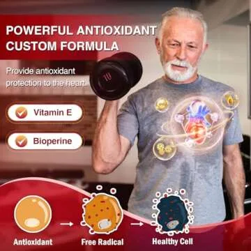 NATURE TARGET CoQ10-400mg Plus PQQ with Vitamin E & Organic Olive Oil - Coenzyme-Q10 with BioPerine - High Absorption Antioxidant-for-Heart-Health and Energy Production,120 Servings