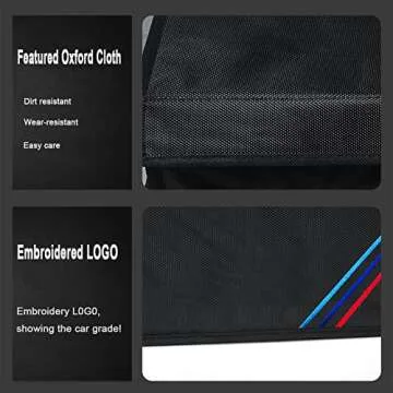 OYADM Large Auto Trunk Organizer Collapsible Portable Multi Compartments Storage Container Black …