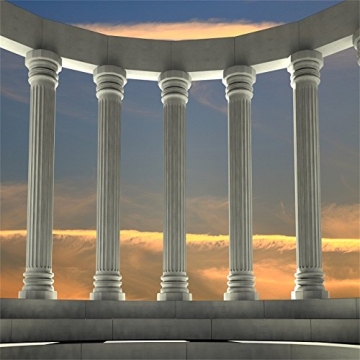 Greek Columns Backdrop 8x8ft - Perfect for Toga and Themed Parties