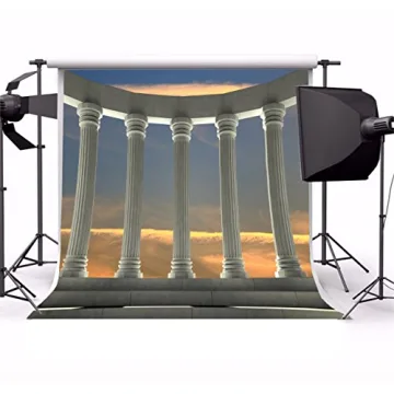 Greek Columns Backdrop 8x8ft for Elegant Celebrations
