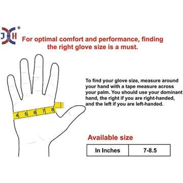 J H Heat Resistant Oven Glove: EN407 Certified 932 °F BBQ & Oven Mitts for Grlling, Baking, Kitchen...