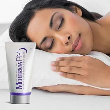 Mederma PM Intensive Overnight Scar Cream - Works with Skin's Nighttime Regenerative Activity - Once-Nightly Application is Clinically Shown to Make Scars Smaller & Less Visible - 1 Ounce, Beige (302591302106)
