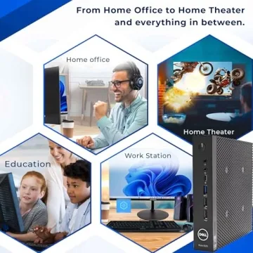 Dell Wyse 5070 Mini Desktop PC, Quad-core J5005, 8GB RAM, 256GB SSD