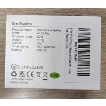 EWA A106Pro Mini Bluetooth Speaker Loud Bass Portable