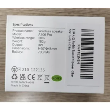 EWA A106Pro Mini Bluetooth Speaker Loud Bass Portable