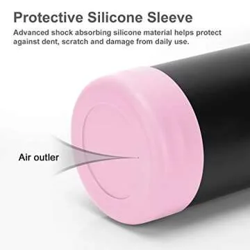 koodee Protective Silicone Boot for 32 oz, 40 oz Hydro Sport Water Bottles Flask Anti-Slip Bottom Sleeve Cover (Pink)