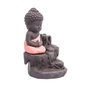 Bluzare Backflow Incense Burner Buddha Monk Ceramic