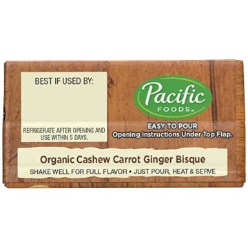 Organic Pacific Foods Cashew Carrot Ginger Bisque Soup