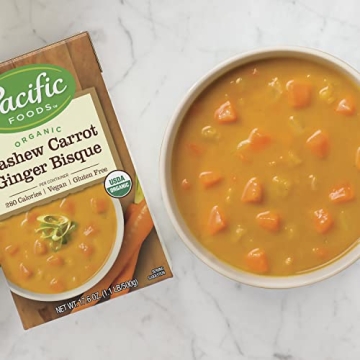 Organic Pacific Foods Cashew Carrot Ginger Bisque Soup