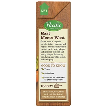 Organic Pacific Foods Cashew Carrot Ginger Bisque Soup