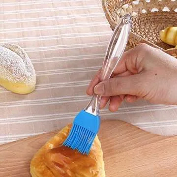 SILCONY 7" Silicone Basting Brush for Cooking & Baking