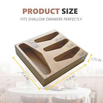 Losvio Bag Storage Organizer (Natural)