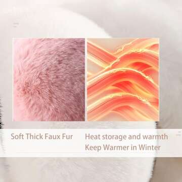 Yedilen Women Winter Ear Muffs Soft Faux Fur Headband Earmuffs Foldable Cute Ear Warmers For Cold We...