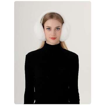 Yedilen Women Winter Ear Muffs Cute Faux Fur Headband