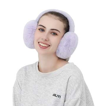 Yedilen Women Winter Ear Muffs Cute Faux Fur Headband