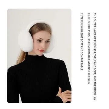 Yedilen Women Winter Ear Muffs Cute Faux Fur Headband
