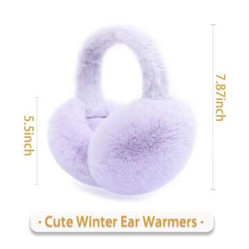 Yedilen Women Winter Ear Muffs Cute Faux Fur Headband