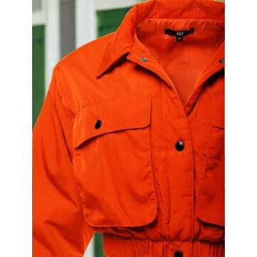 Trendy Cropped Quilted Bomber Jacket for Women