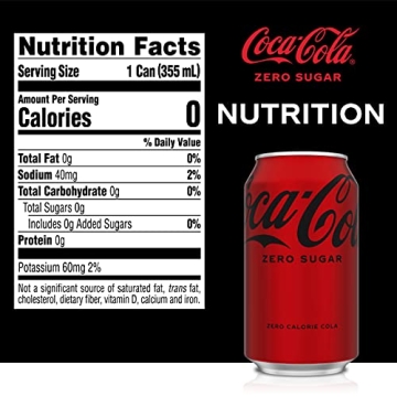 Coke Zero Sugar Cola 12 oz Pack - Refreshing Taste