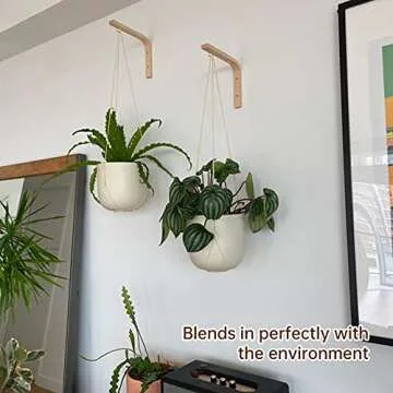 Jantens Indoor Plant Hangers - Stylish Wooden Hooks
