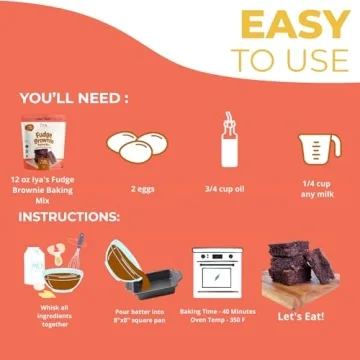 Iya Foods Fudge Brownie Baking Mix - Gluten Free & Delicious