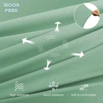 MOON PARK U Shaped Pregnancy Pillow with Cooling Cover