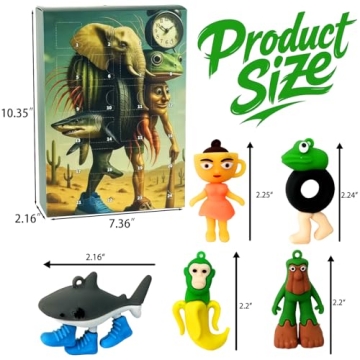 Italian Brainrot Halloween Advent Calendar 2025,24 Day Italian Brainrot Toys Action Figures Countdow...