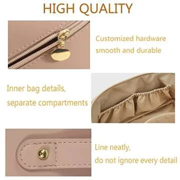 ISENSHI Large Capacity Cosmetic Bag for Travel & Makeup