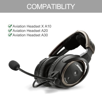 GVOEARS Microphone Covers - 3 Pack for Bose Aviation X A10 A20 A30