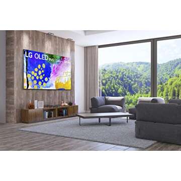 LG 97-Inch Class OLED evo Gallery Edition G2 Series Alexa Built-in 4K Smart TV, 120Hz Refresh Rate, AI-Powered, Dolby Vision IQ and Atmos, WiSA Ready, Cloud Gaming (OLED97G2PUA, 2022)