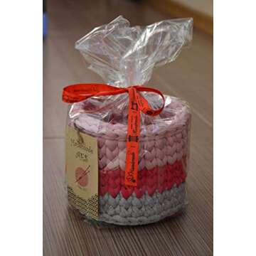 Sosibon Large Seagrass Belly Basket with Handles for Storage (Natural)