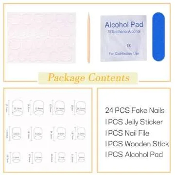 Square Press on Nails Short Fake Nails with Colorful Flower Designs Orange Red Nails Press ons Glossy Glue on Nails Acrylic False Nails Full Cover Stick on Nails for Women 24Pcs