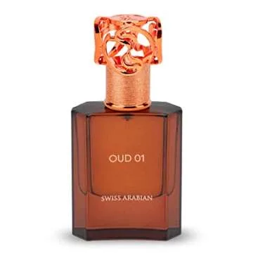 Swiss Arabian Oud 01 - Arabian Perfumes for Women and Men - Long Lasting Perfume - Floral, Spicy, Amber Perfume - Seductive Signature Aroma - 1.7 oz